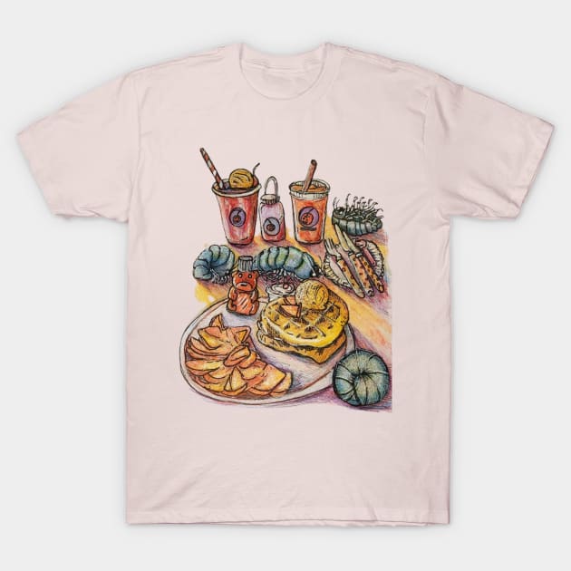 Isopods and waffles T-Shirt by Animal Surrealism